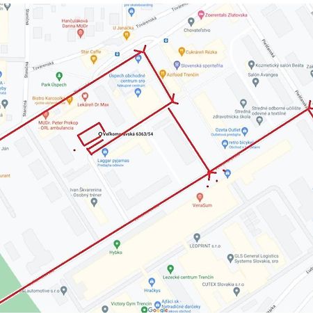 Slnecny Byt V Blizkosti Historickeho Centra Trenčín Eksteriør billede